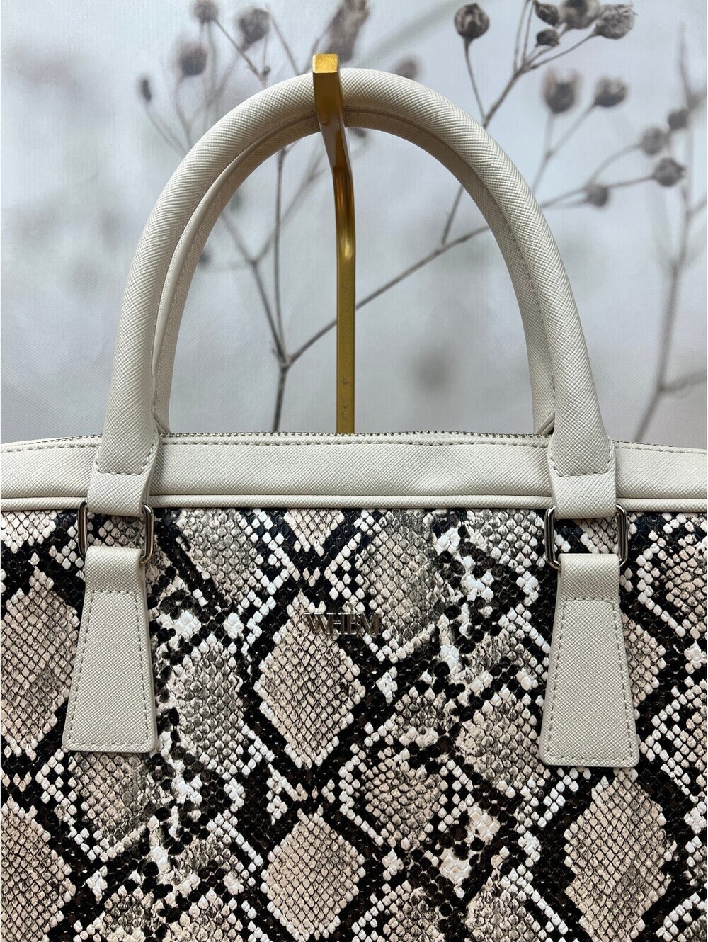 Snake print, NEW White house Black Market computer bag - Picture 3 of 9